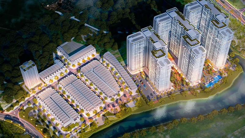 Phối cảnh KDC VietSing - Phú Chánh, Tân Uyên, Bình Dương