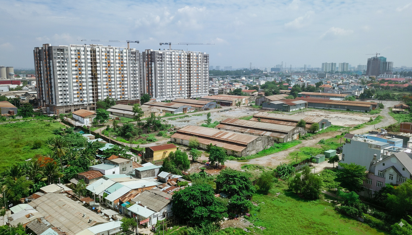 Toàn cảnh Khu nhà ở Bắc Rạch Chiếc, TP. Thủ Đức