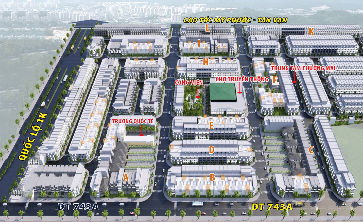 Sơ đồ phân lô chi tiết KDC Phú Hồng Thịnh 10