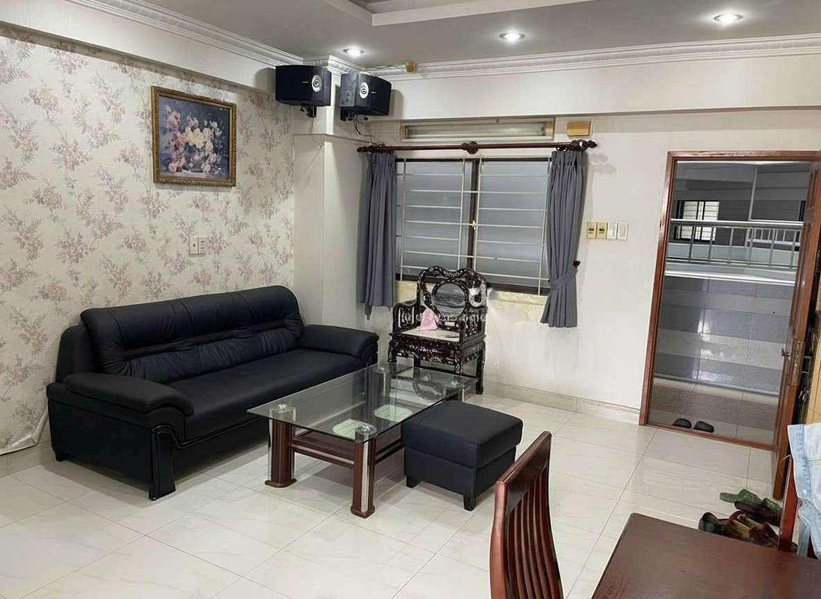 Sơ đồ mặt bằng điển hình tại chung cư C2 Quận 4