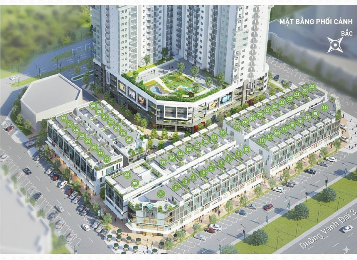 Không gian tiện ích xanh mát tại The Two Residence Gamuda