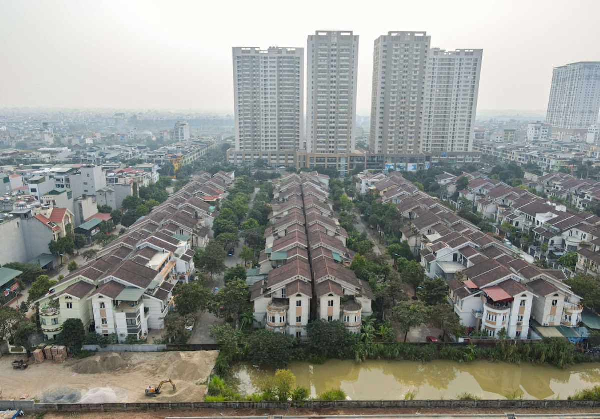 Toàn cảnh Khu đô thị mới Tân Tây Đô, huyện Đan Phượng