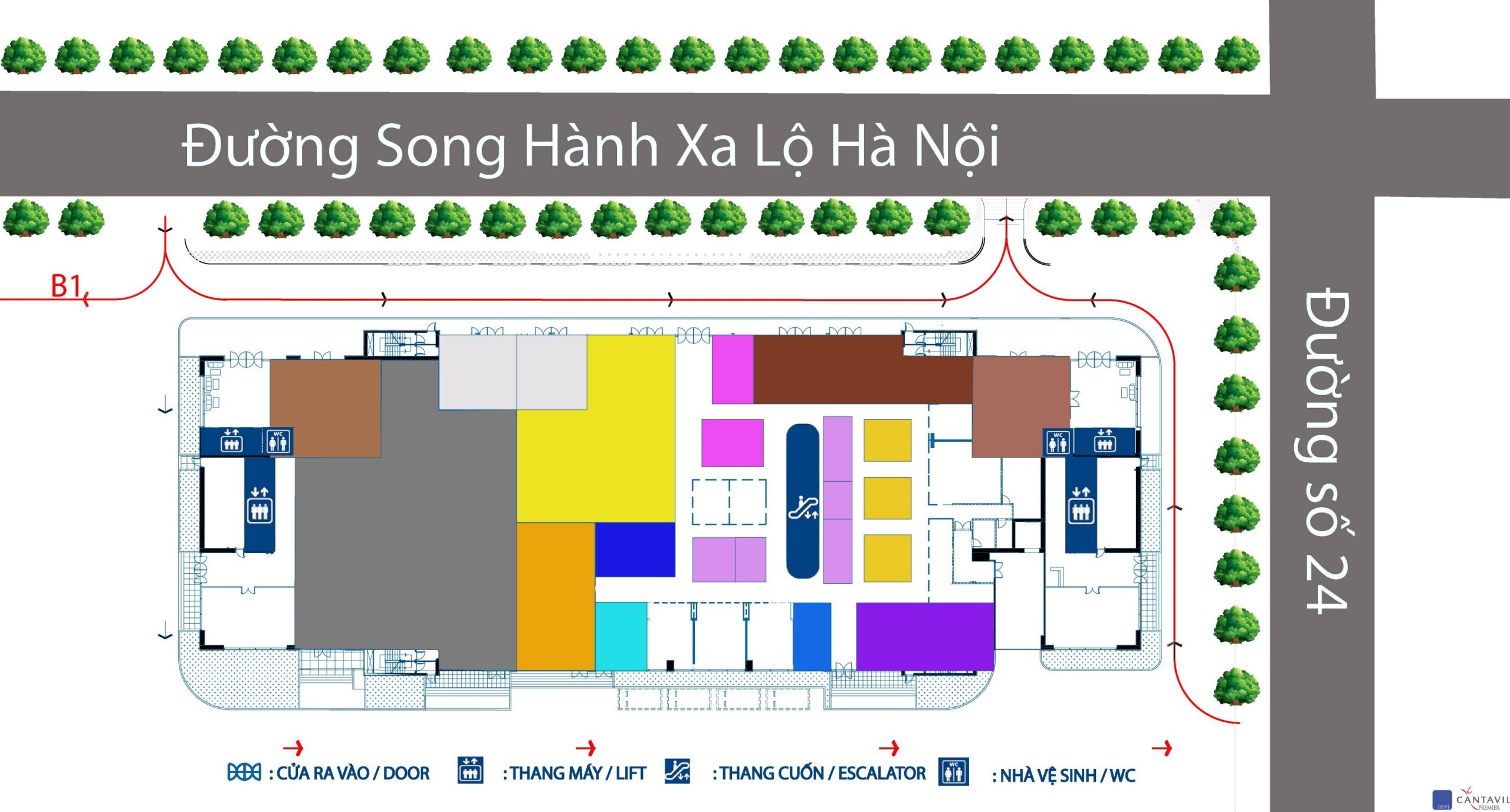 Mặt bằng điển hình căn hộ tại Chung cư Cantavil An Phú