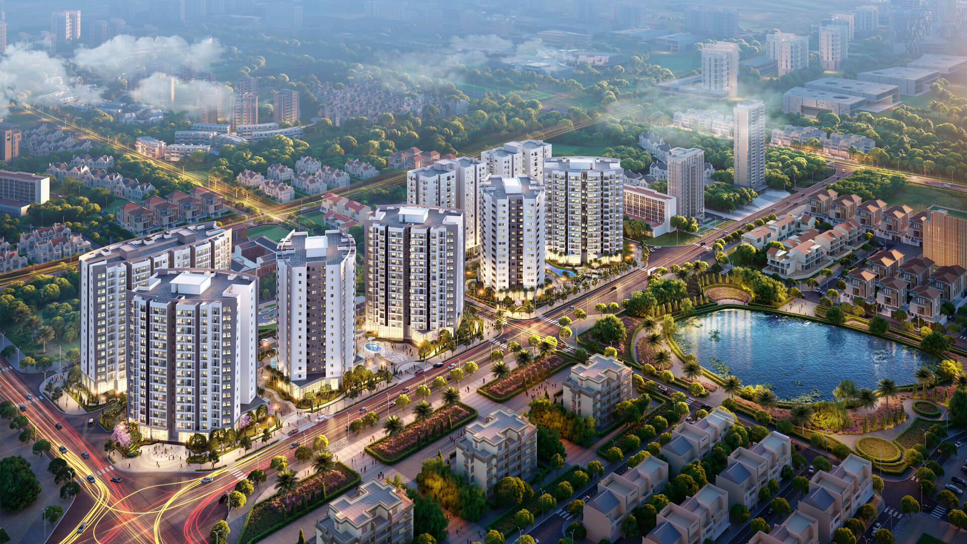 Không gian sống xanh tại Khu đô thị Sài Đồng