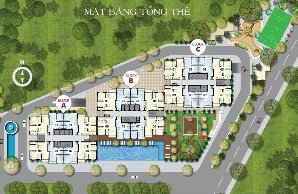 Mặt bằng điển hình căn hộ tại chung cư Osimi Tower
