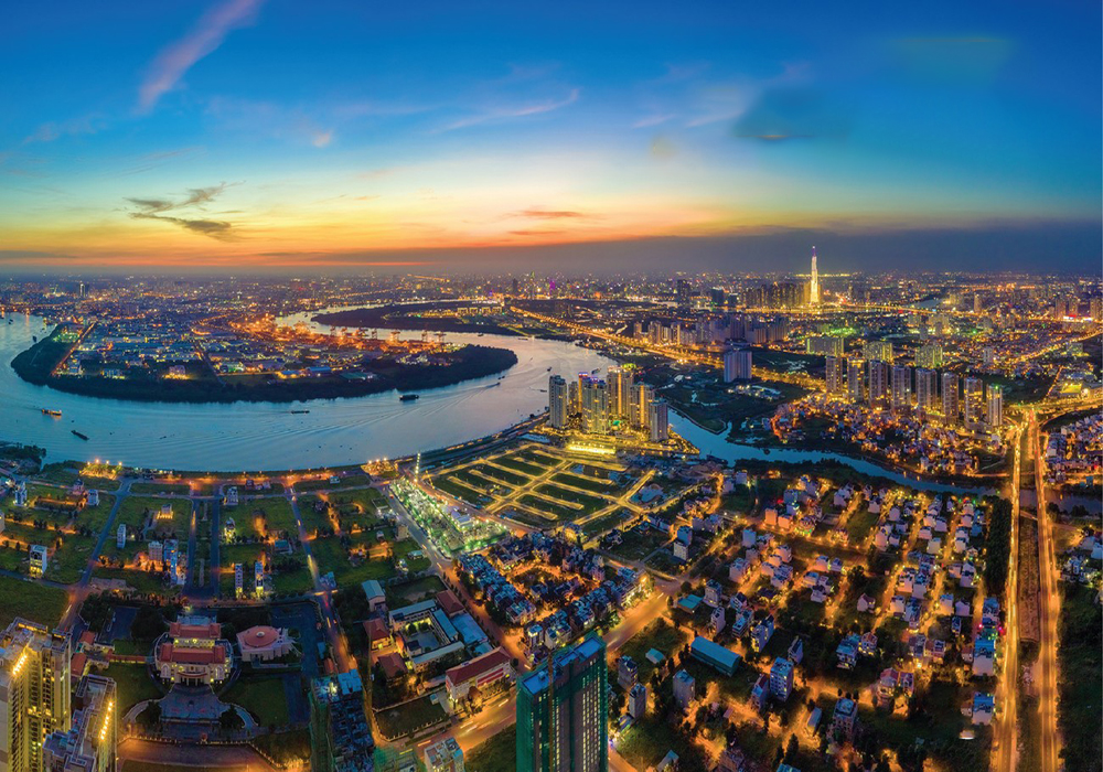 Phối cảnh nhà phố hiện đại tại KDC Young Town