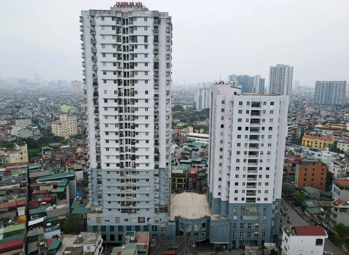 Phối cảnh chung cư Lilama 52 Lĩnh Nam