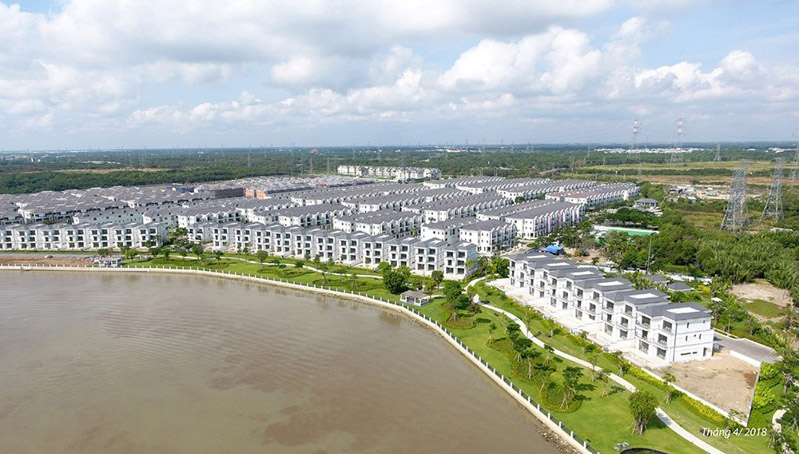 Toàn cảnh khu biệt thự compound ven sông Nine South Estates, Nhà Bè