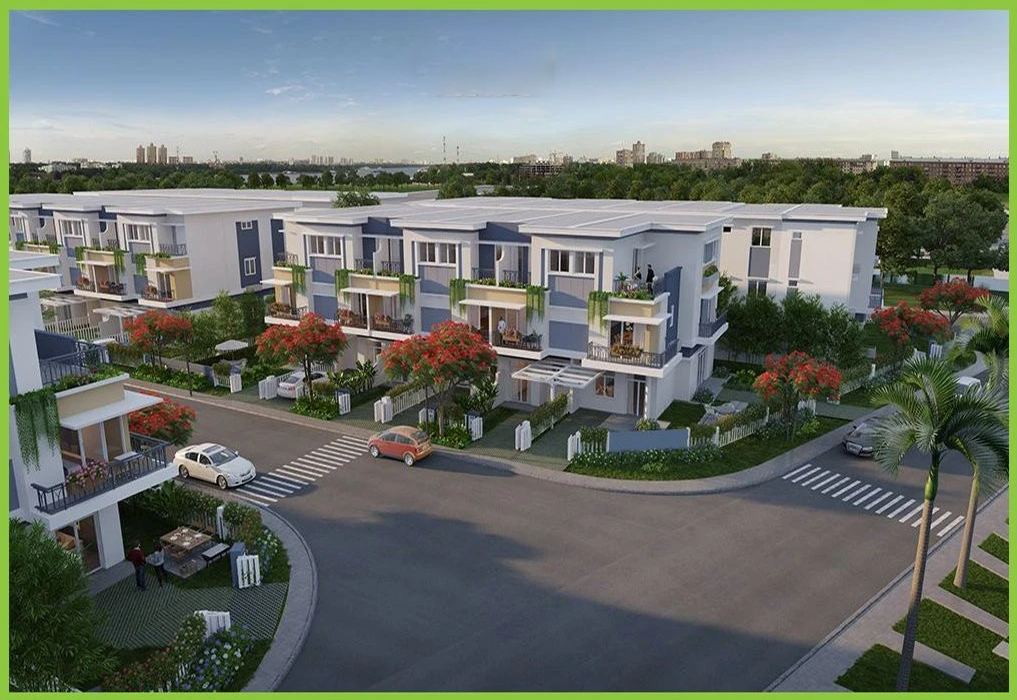 Phối cảnh nhà phố thương mại tại KDC Minh Trí