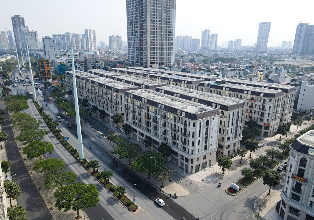 Thiết kế tân cổ điển của shophouse Him Lam Vạn Phúc