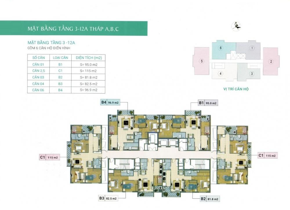 Sơ đồ mặt bằng tổng thể chung cư Xuân Phương Residence
