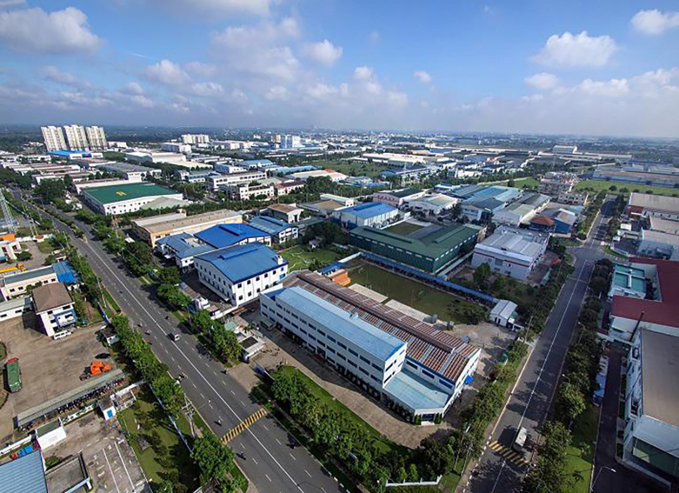 Không gian sống xanh tại KĐT VSIP II Bình Dương