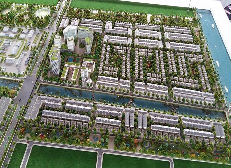 Phối cảnh nhà phố hiện đại tại Khu dân cư Hồng Phát A