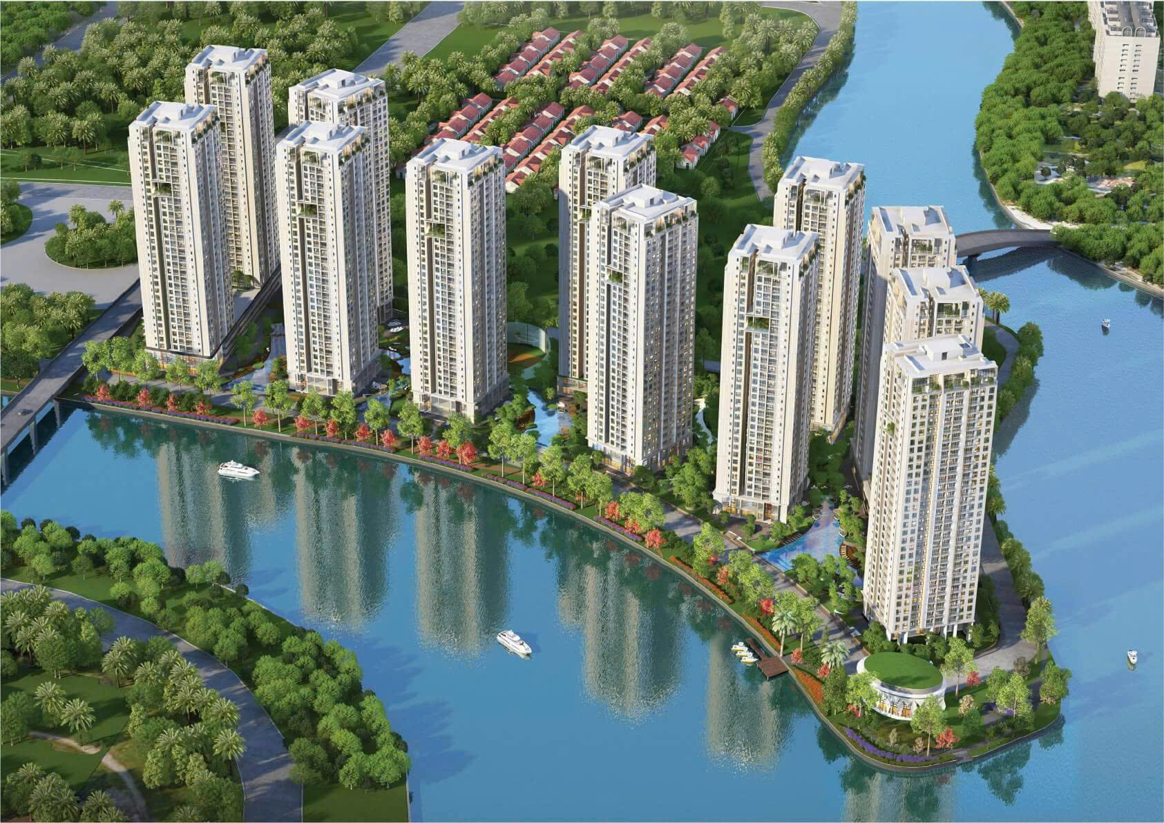 Toàn cảnh Khu dân cư Nam Rạch Chiếc, TP. Thủ Đức
