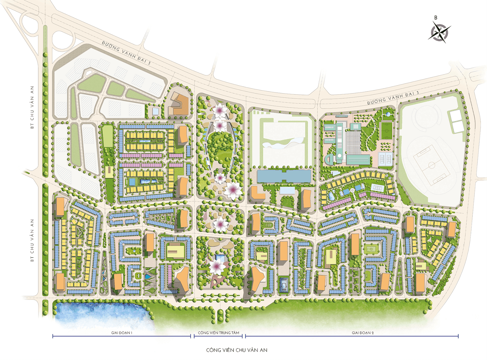 Sơ đồ mặt bằng Shophouse điển hình tại The Manor Central Park