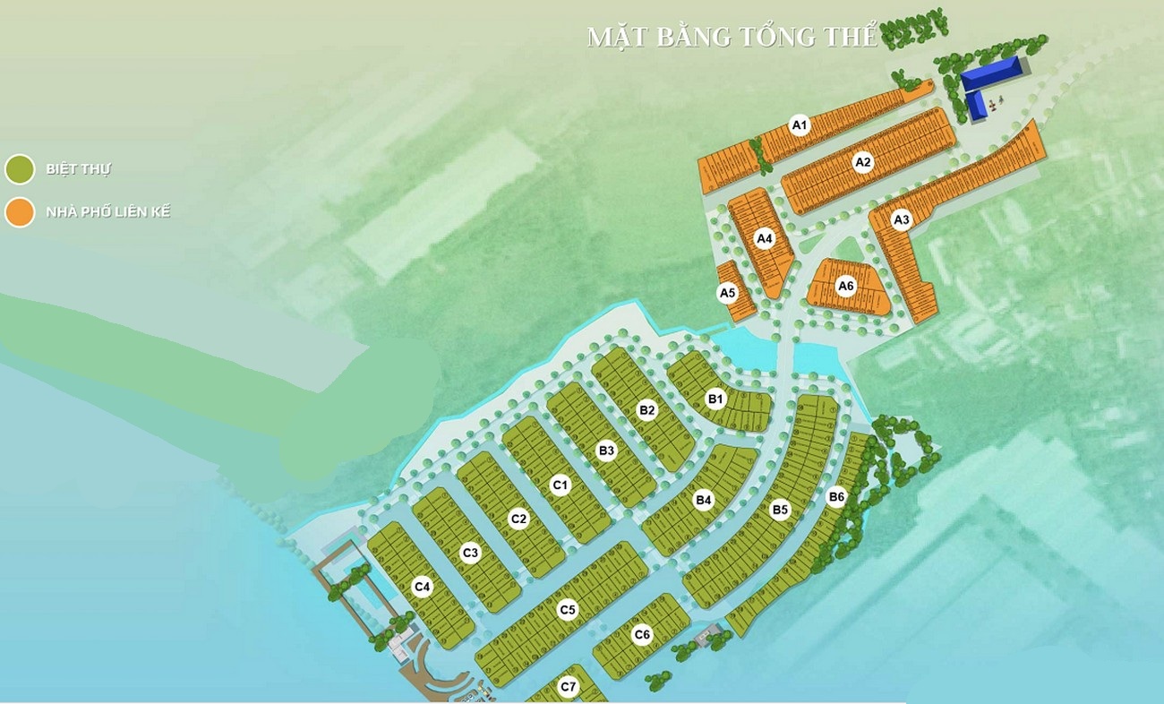 Sơ đồ mặt bằng tổng thể Khu đô thị Trần Anh Riverside