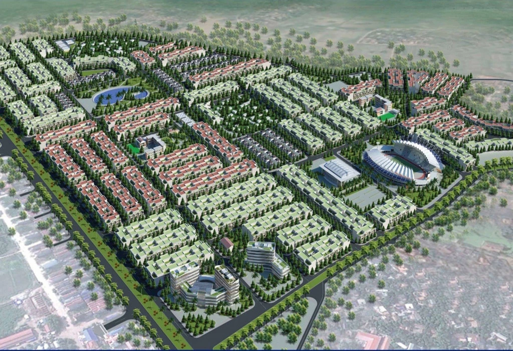 Phối cảnh nhà phố thương mại tại KĐT Rùa Vàng City