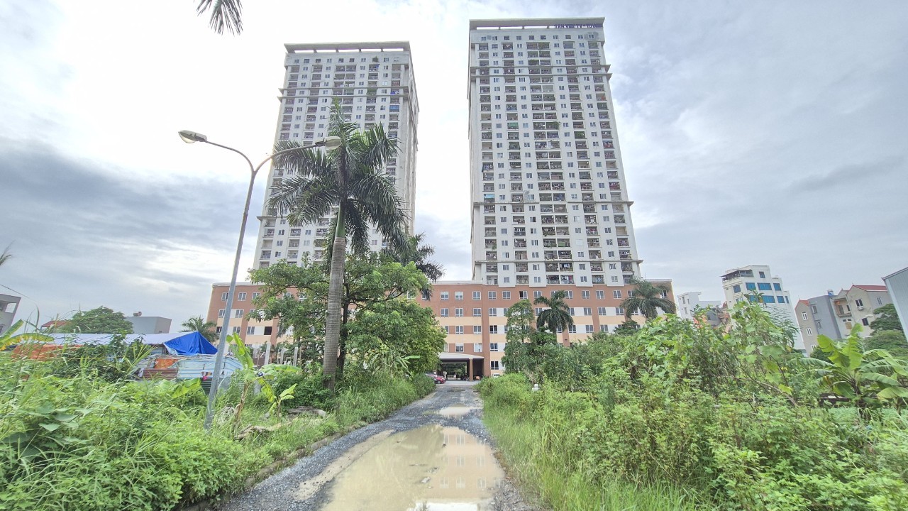 Toàn cảnh chung cư Tân Việt Tower, huyện Hoài Đức