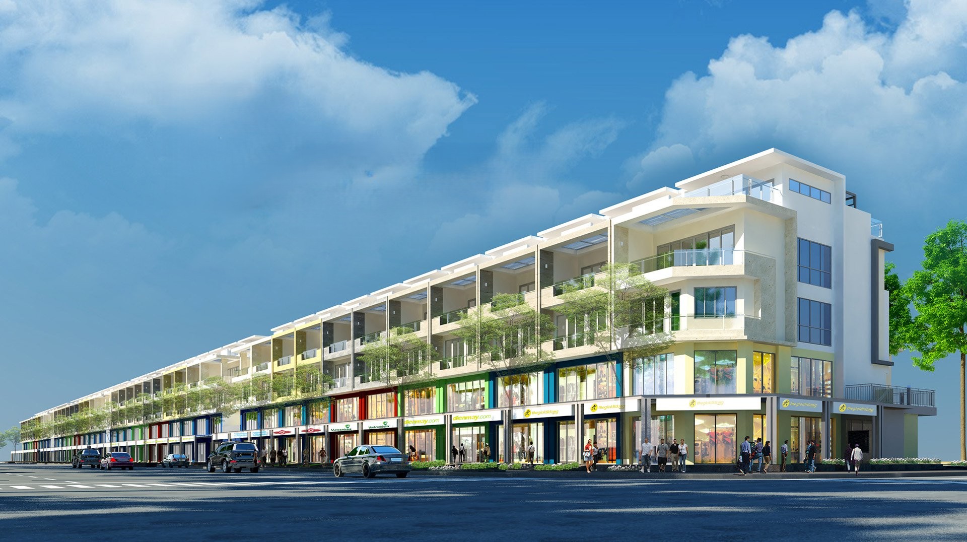 Kiến trúc tân cổ điển sang trọng và đồng bộ tại Sari Town