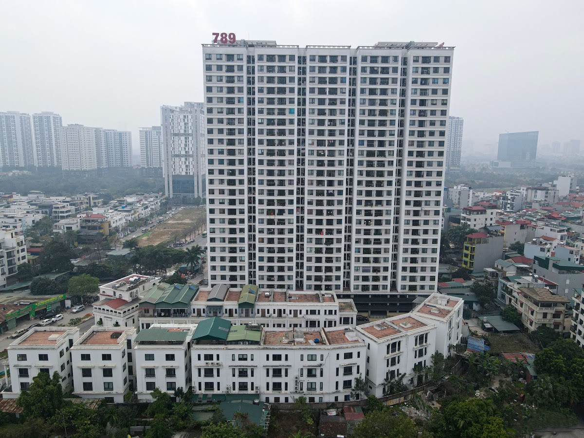 Toàn cảnh chung cư 789 Xuân Đỉnh, quận Bắc Từ Liêm