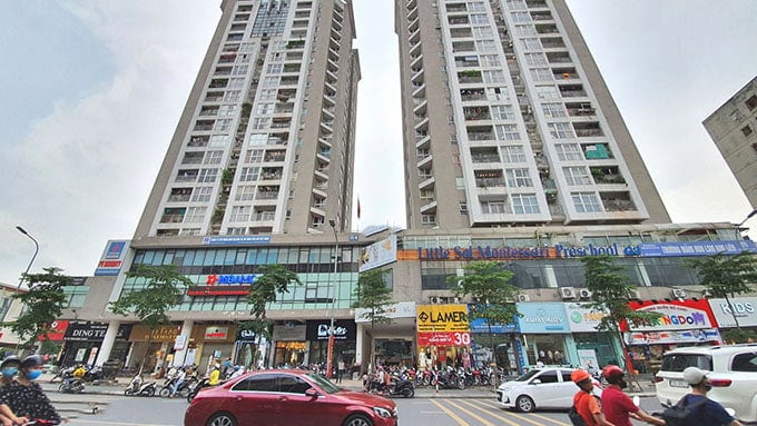 Toàn cảnh chung cư B4 - B14 Kim Liên, quận Đống Đa