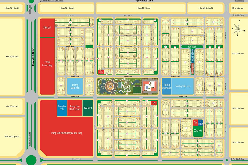 Sơ đồ phân lô chi tiết Khu đô thị Mega City 2