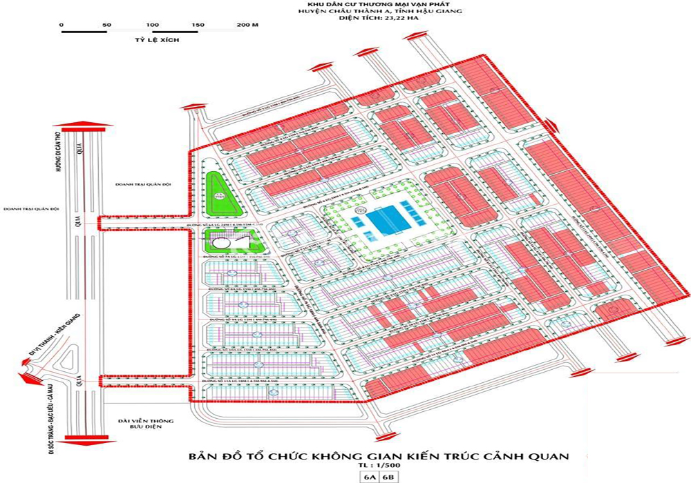 Sơ đồ phân lô chi tiết dự án KDC Vạn Phát