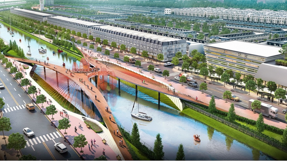 Toàn cảnh Khu đô thị Mekong Centre, trung tâm TP. Sóc Trăng