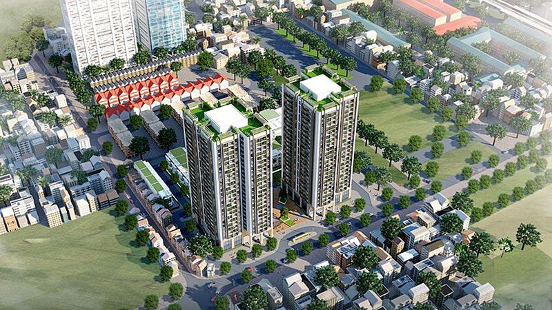 Tiện ích bể bơi ngoài trời tại Thống Nhất Complex