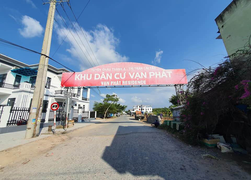 Toàn cảnh Khu dân cư thương mại Vạn Phát, Hậu Giang