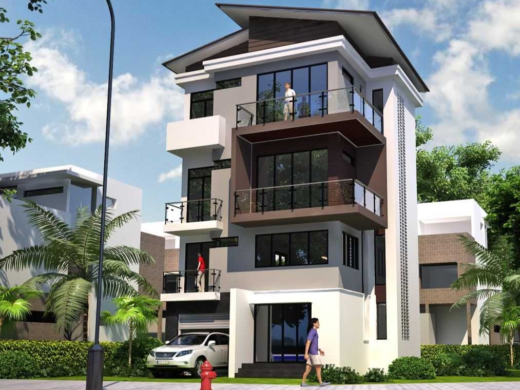 Phối cảnh một góc khu dân cư Bình Hòa