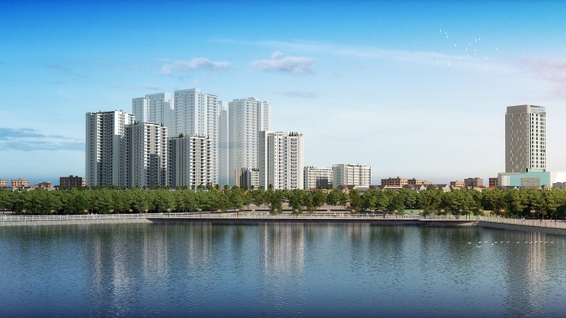 Không gian sống tại Khu đô thị Hà Phong