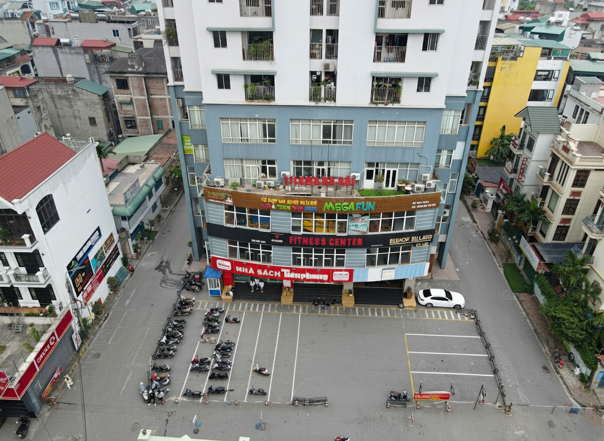 Toàn cảnh chung cư Lilama 52 Lĩnh Nam, quận Hoàng Mai