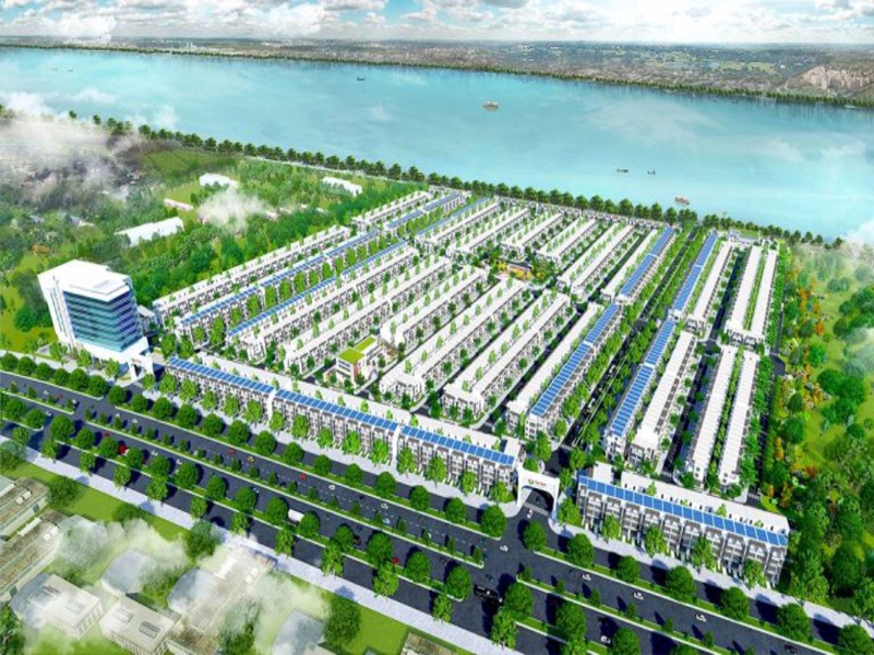 Toàn cảnh Khu dân cư Vạn Phát Sông Hậu, Châu Thành