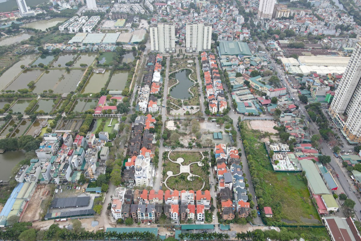 Khu nhà liền kề tại Khu đô thị Cầu Bươu