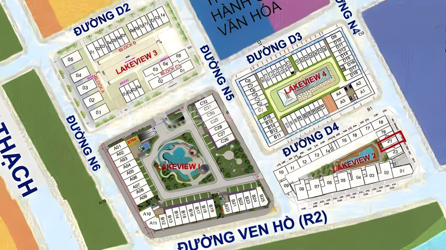 Sơ đồ mặt bằng tầng điển hình tại dự án Thủ Thiêm Lakeview