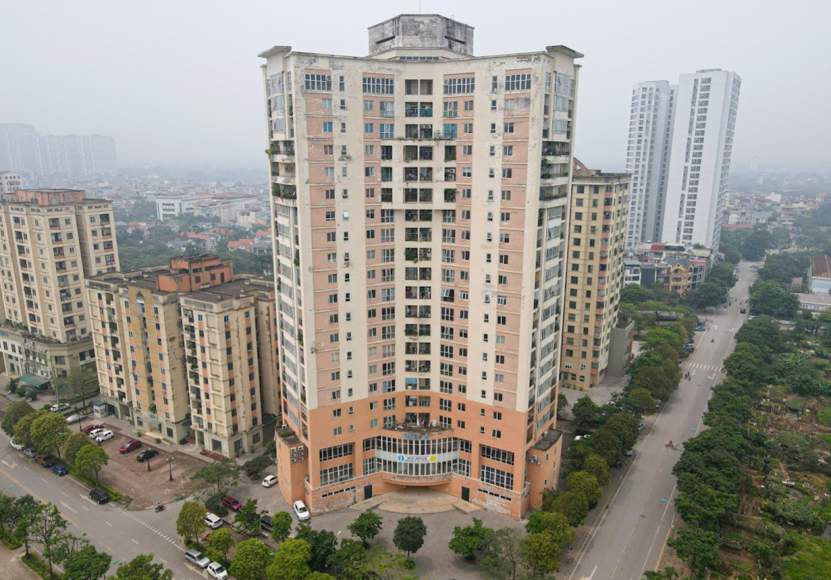 Toàn cảnh Khu đô thị mới Resco, quận Bắc Từ Liêm