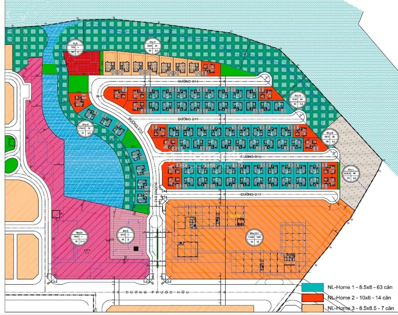 Sơ đồ mặt bằng biệt thự điển hình tại Fuji Residence