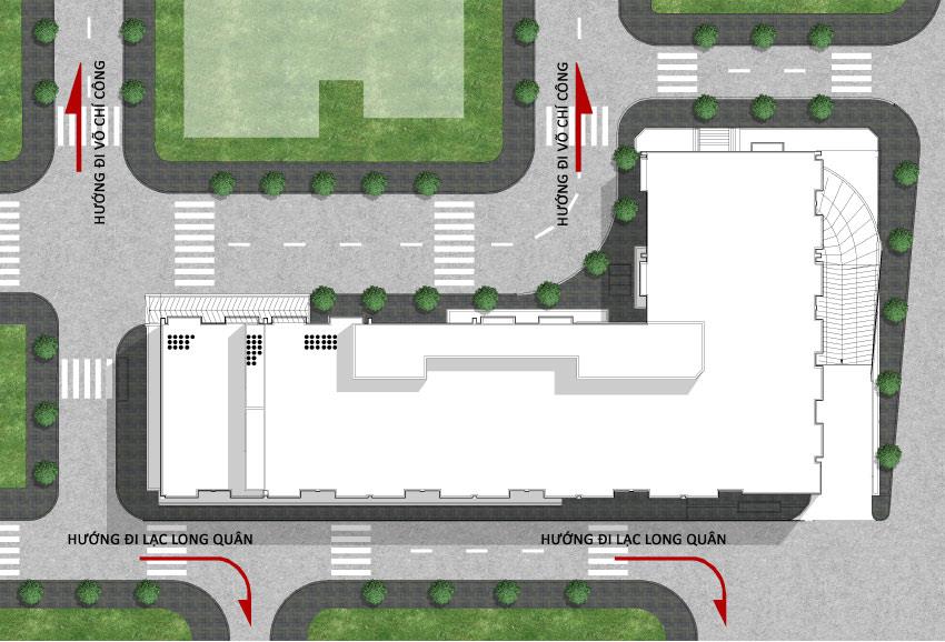 Sơ đồ mặt bằng căn hộ Duplex điển hình tại PentStudio