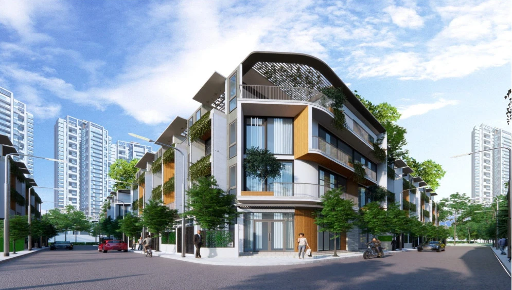 Phối cảnh một góc khu dân cư Sista Bình Chánh 1