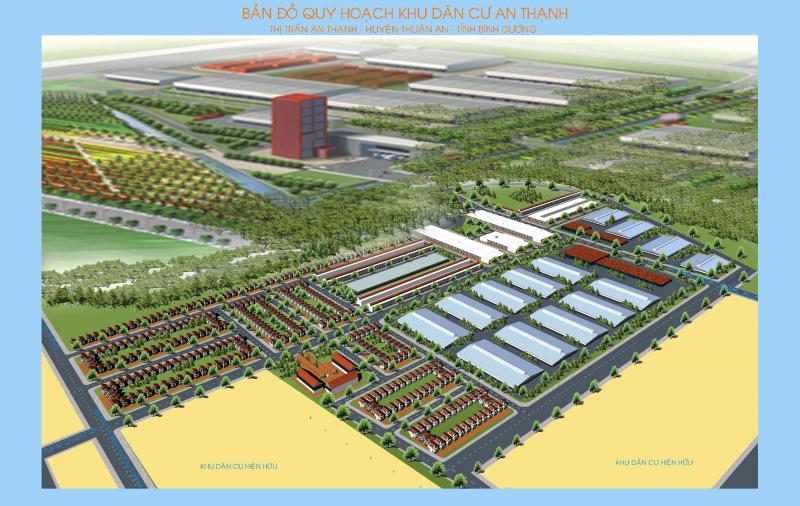 Phối cảnh KDC An Thạnh, Thuận An, Bình Dương