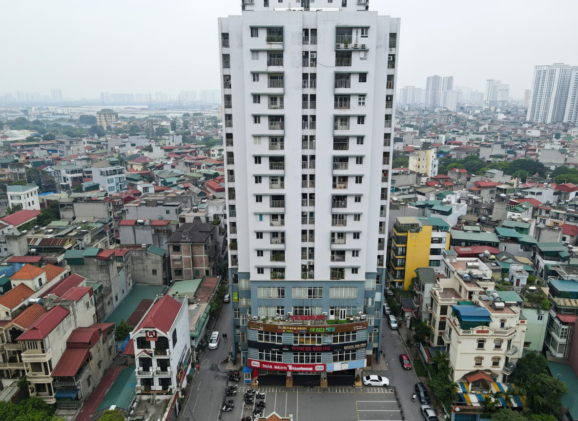 Thiết kế phòng khách tại chung cư Lilama 52 Lĩnh Nam