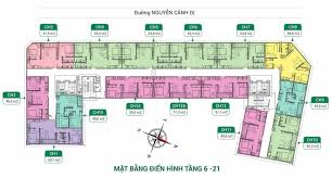 Mặt bằng điển hình căn hộ tại Chung cư Ngô Tất Tố