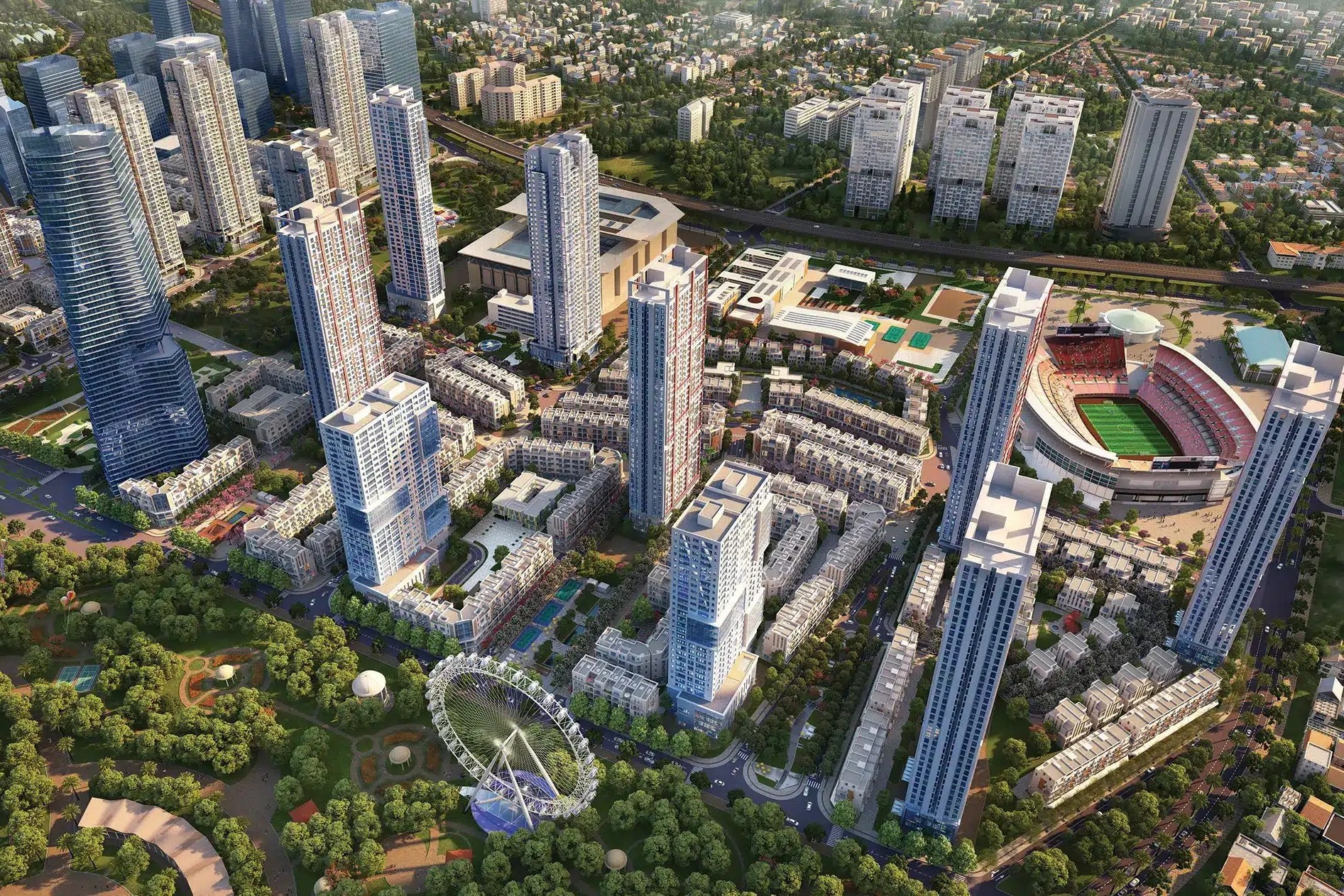 Thiết kế kiến trúc tân cổ điển sang trọng tại The Manor Central Park