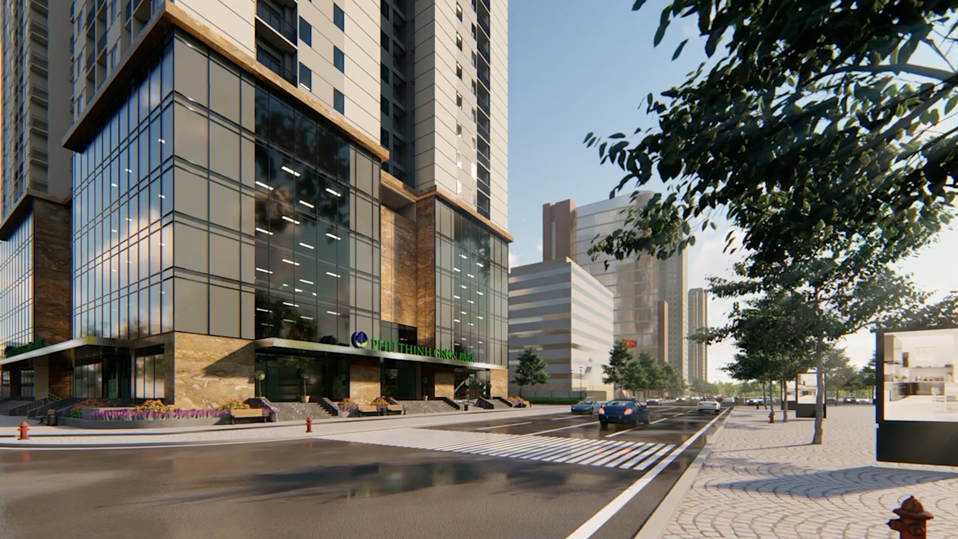 Toàn cảnh chung cư Phú Thịnh Green Park (HTV Complex), Quận Hà Đông