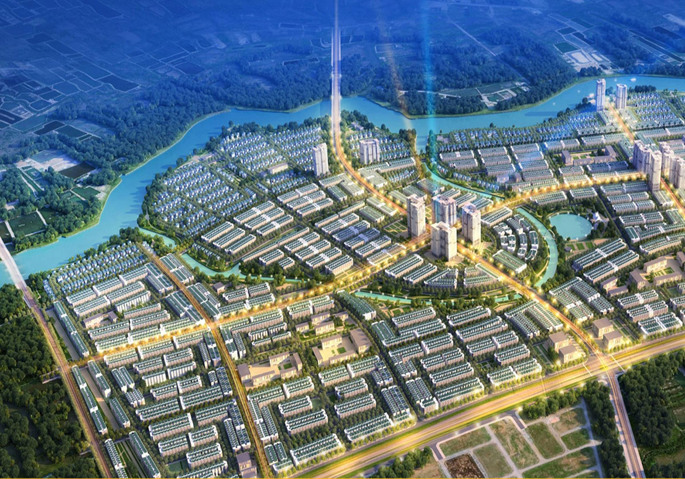 Phối cảnh nhà phố và biệt thự tại KĐT T&T Long Hậu