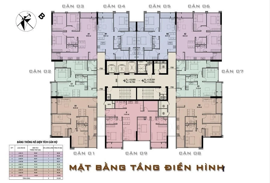 Sơ đồ quy hoạch tổng thể KĐT Mễ Trì Hạ