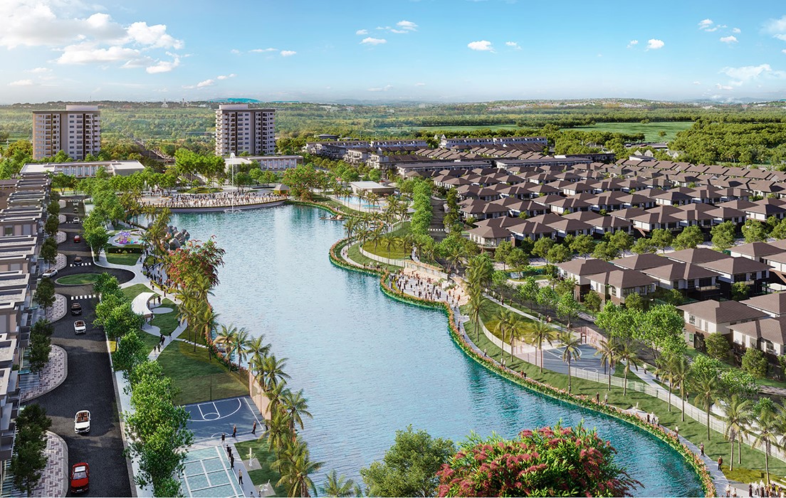 Nhà phố và hạ tầng tại KDC Nam Long Cần Thơ