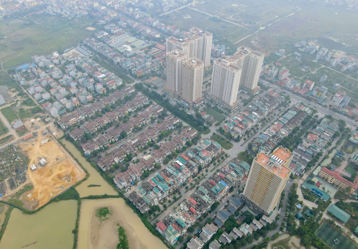 Khu nhà liền kề tại Khu đô thị mới Tân Tây Đô