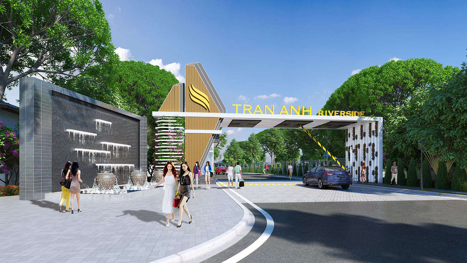Toàn cảnh Khu đô thị Trần Anh Riverside, Bến Lức, Long An